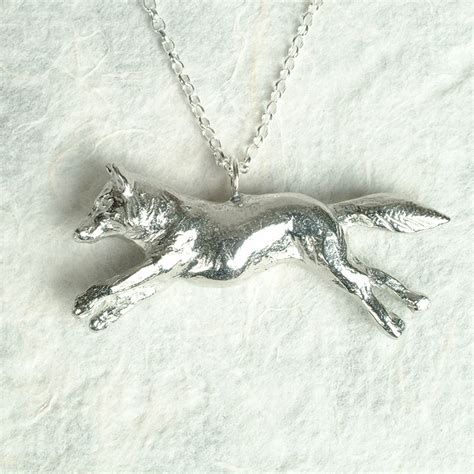 Fox Necklace Uk Made Pewter Hunting Jewellery Gifts