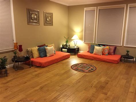 Indian inspired living room- bharatiya baithhak.. | Floor seating