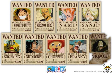 One Piece Straw Hats Bounty By Magnumhearted On Deviantart