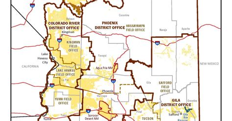 Blm Arizona Administrative Boundaries Bureau Of Land Management