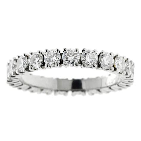 Top timeless pieces include the love collection, trinity, and clou. Cartier Diamond Eternity Platinum Ring For Sale at 1stdibs