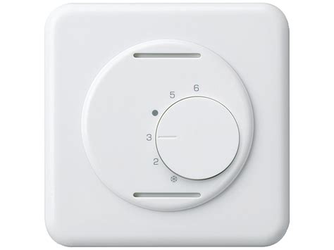 UP Frontset basico weiss für Raumthermostat ohne Schalter