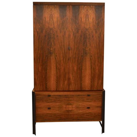 Bridgeport designs acorn mid century modern buffet accent cabinet tv stand. Mid-Century Romweber Wardrobe or TV Cabinet with Steel ...