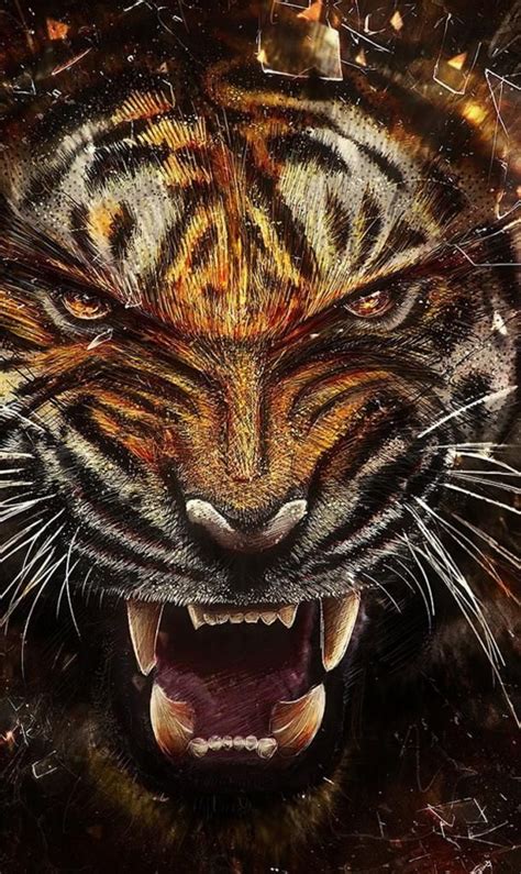 Maybe you would like to learn more about one of these? Iphone X Wallpaper Background Screensaver Tiger Fangs ...