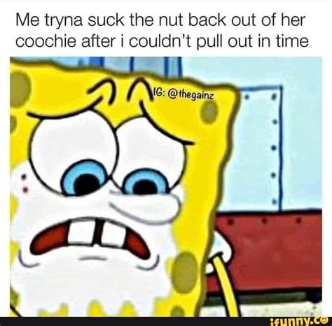 Me Tryna Suck The Nut Back Out Of Her Coochie After Couldnt Pull Out In Time Ff Al Ifunny