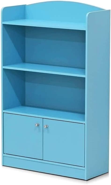 Furinno Stylish Kidkanac 2 Tier Bookshelf With Storage Cabinet Light