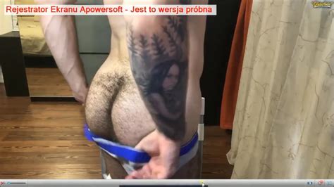 Bizarre Tattooed Guy Shows Off Hairy Ass And