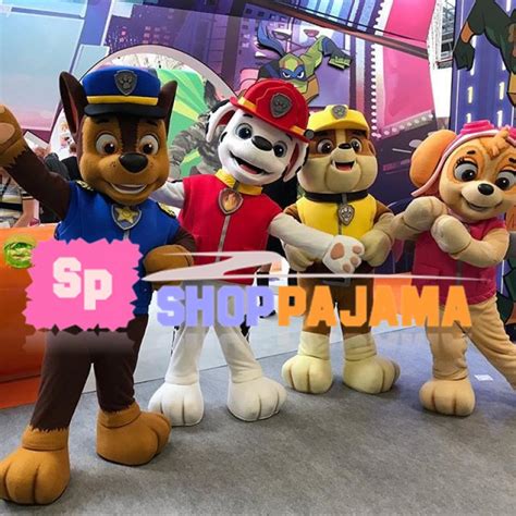 Paw Patrol Chase Marshall Rubble And Skye Mascot Costumes