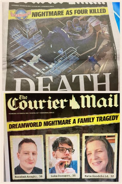 Courier Mail Newspaper Busted Recalling Graphic Front Page : MorbidReality
