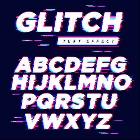 Modern Glitch Text Style Effect Mockup | Glitch text, Glitch, Glitch font