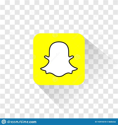 When an icon is imported into lens studio, the white border is automatically added and the image is cropped to a circle. Isolated Snapchat Logo. Vector Illustration. Snapchat Icon ...