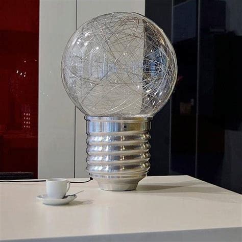 Different types of glass (eight distinct. NEPTUNE, a floor lamp or a table lamp, in polished ...