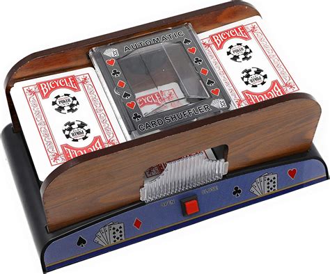 Tradeopia Battery Operated Deluxe Wooden Automatic Card