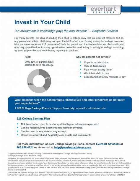 Invest In Your Child Memo Everhart Advisors
