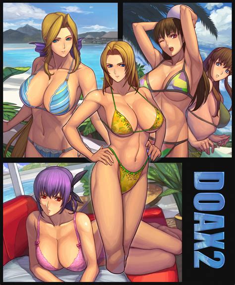 Ayane Hitomi Lei Fang Tina Armstrong And Helena Douglas Dead Or Alive Drawn By Ibanen