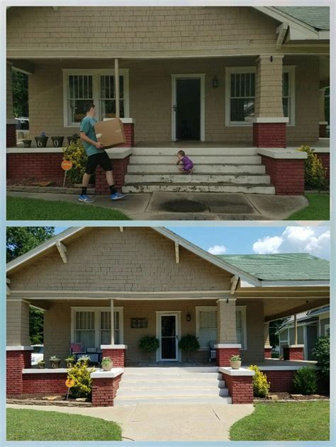 Before and after curb appeal | Curb appeal, Home diy 