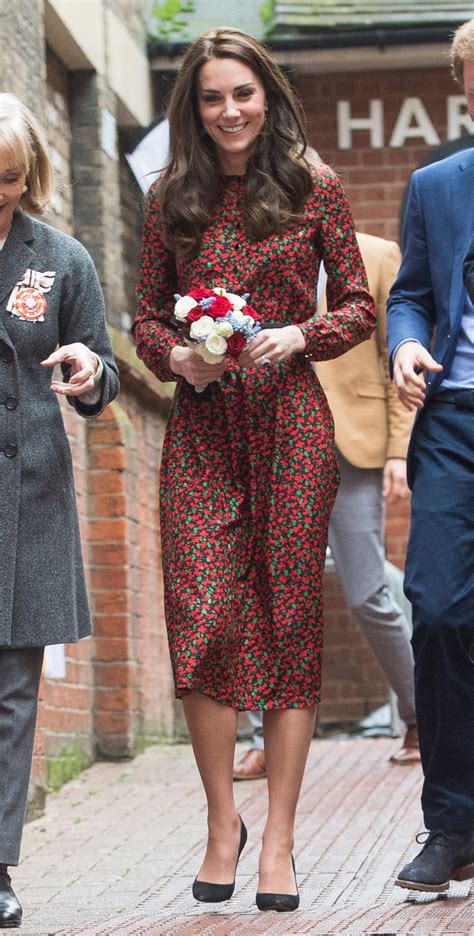 Kate Middleton Just Wore A Holly Embroidered Dress And Still Looks Like
