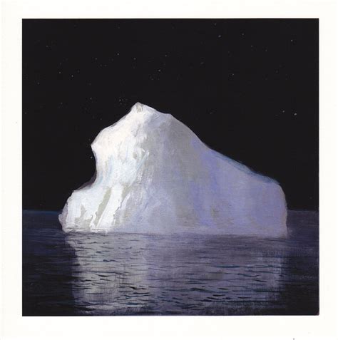 Iceberg At Night Archival Print Etsy
