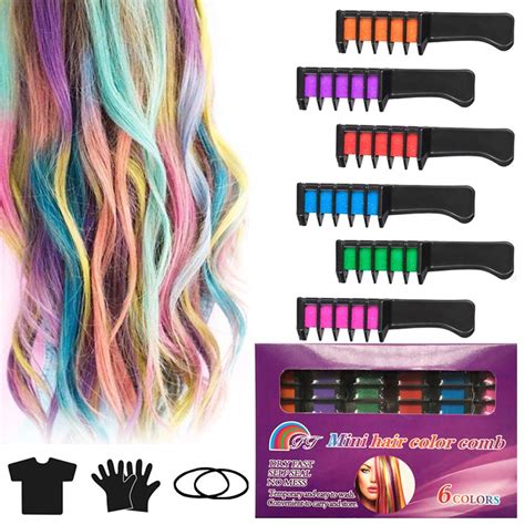 Buy Hair Chalk Combs Colour Intvn Temporary Hair Color Cream Non Toxic