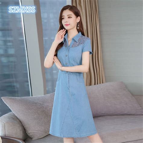 Szmxss Women Jeans Denim Dress 2018 Summer Sexy Hip Denim Short Dress Slim Casual Bodycon Tunic