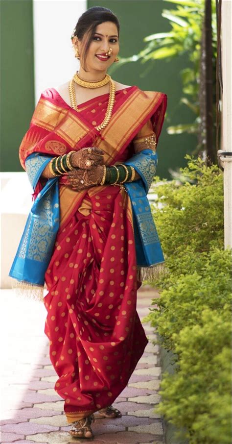 10 Gorgeous Maharashtrian Bridal Sarees That Are In Vogue Saree Saris And Saree Styles