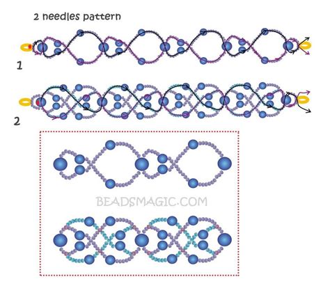 Браслеты из бисера для начинающих простые схемы