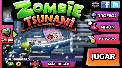 Juego donde iremos cumpliendo una serie de misiones mientras vamos recorriendo una descarga: Zombie Tsunami Última Versión Android Gratis - Descargar