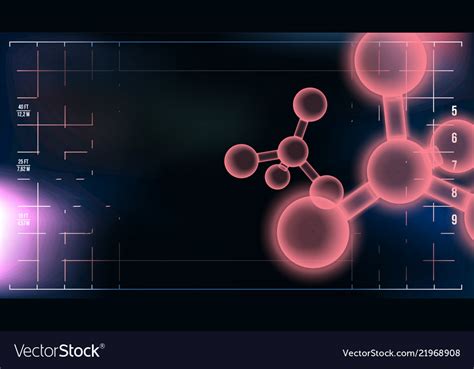 Molecule Background Chemistry Modern Royalty Free Vector