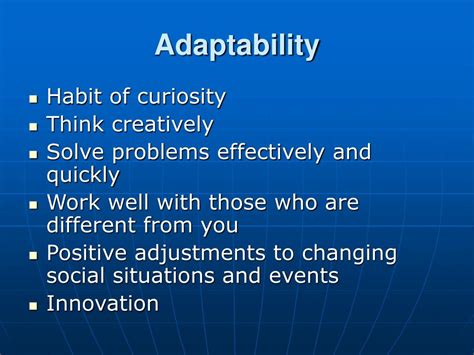 Adaptability Skills Flexibility