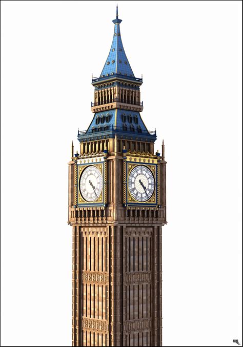 大本钟，伦敦。3d模型 Turbosquid 1161459