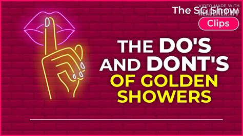 The DO S And DON Ts Of GOLDEN SHOWERS The SG Show Clips YouTube