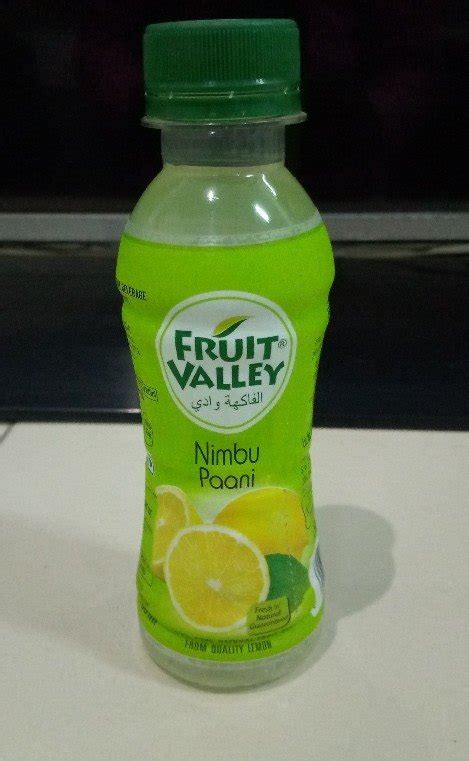 Fruit Valley Nimbu Pani Packaging Size 160 Ml At Rs 10bottle In