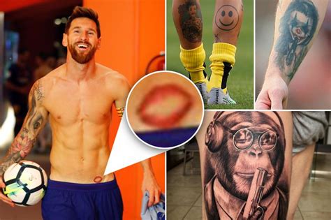 Apparently, messi was initially afraid of the pain so, he got his wife. The 20 most unusual footballer tattoos - MegaIcon Magazine