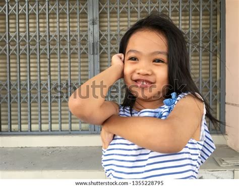 Portrait Asian Children Feel Happy Stock Photo 1355228795 Shutterstock