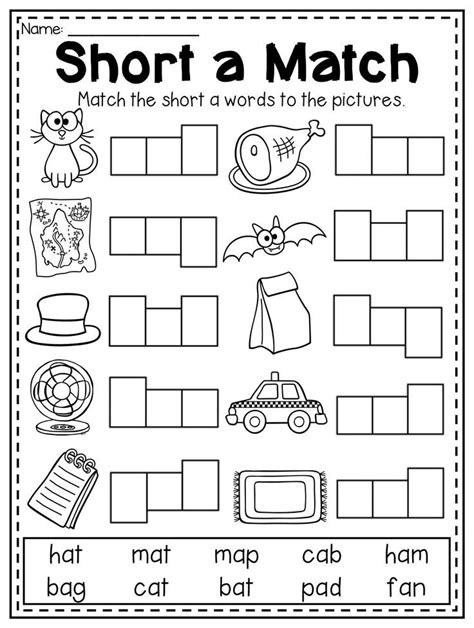Free Printable Cvc Worksheets For First Grade