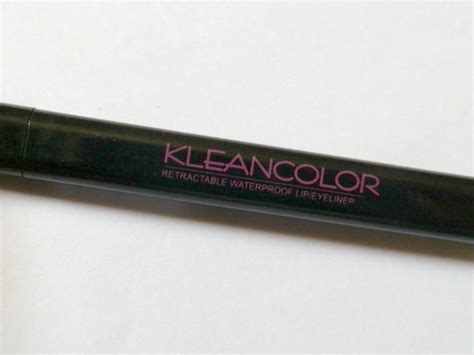 Kleancolor Black Retractable Waterproof Lipeyeliner Review