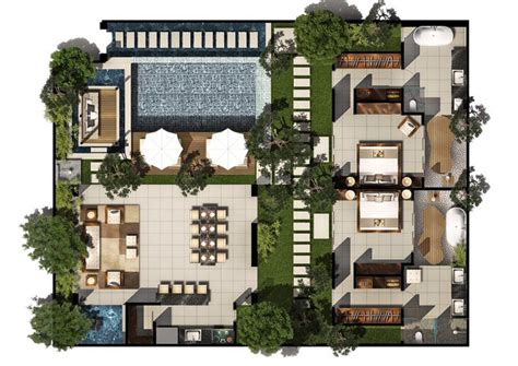 Maybe you would like to learn more about one of these? 2 Bed Pool Villa Floor Plan - Chandra Bali Villas