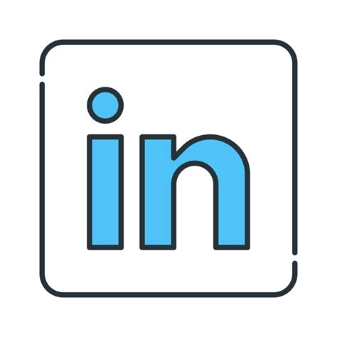 Linkedin Network Resume Icon Free Download On Iconfinder