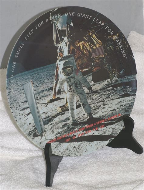 Apollo 11 Texas Ware Commemorative Plate From 1969 Space715