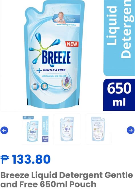 Sale 20 Off Breeze Liquid Detergent Gentle 650ml Lazada Ph