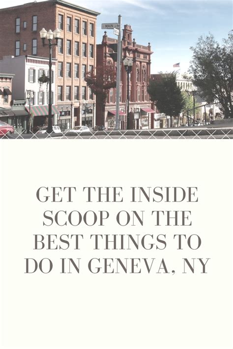 Geneva does not have a strong tradition of. Get the Inside Scoop on the Best Things to Do in Geneva ...