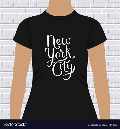 New York City T Shirt Design Royalty Free Vector Image