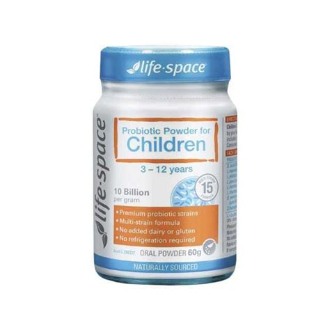 Life Space Probiotic Powder For Children 60g ดูแลระบบย่อยอาหาร เสริม