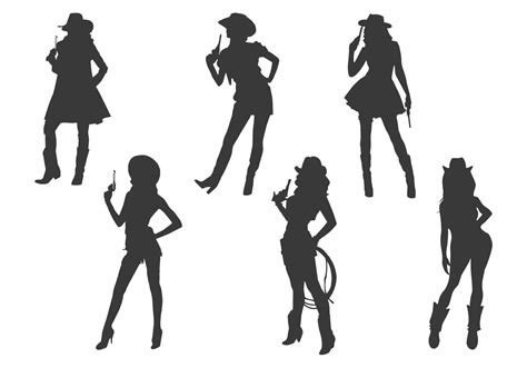Cowgirl Silhouette Vectors Download Free Vector Art Stock Graphics And Images