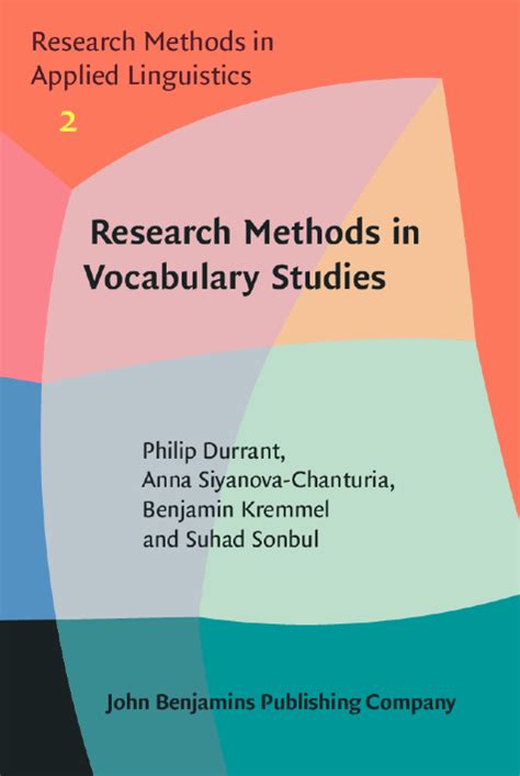 Research Methods In Vocabulary Studies John Benjamins