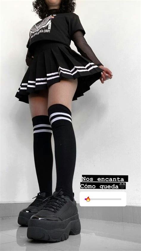 Cheer Skirts Stockings Punk Style Fashion Socks Swag Moda
