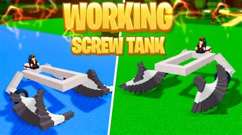 Working Screw Tank Tutorial In Roblox Build A Boat For Treasure Youtube