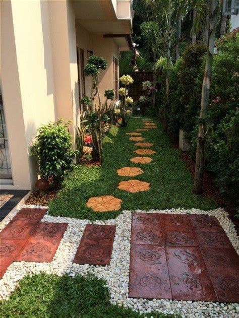 Dalam membuat desain tampak depan rumah 2 lantai … Tata halaman sempit memanjang di samping rumah dengan 7 ...