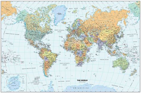 Classic World Wall Map Shop Mapworld