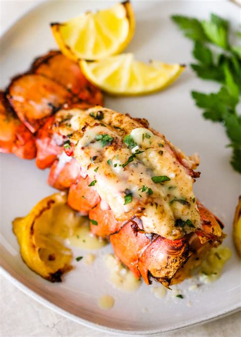 broiled lobster tails with garlic lemon butter gimme delicious